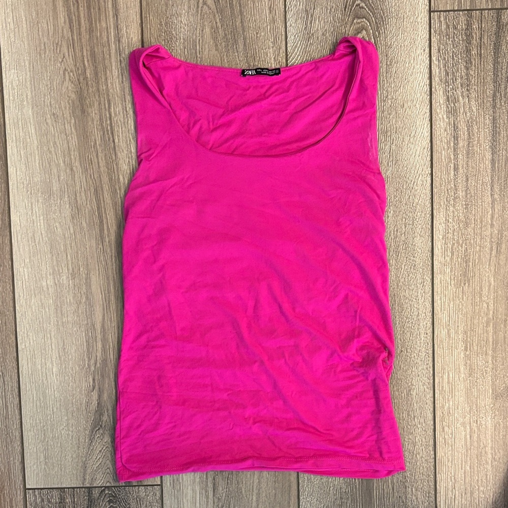 Zara Pink Sleveeless Top